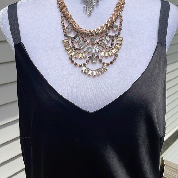 Gorgeous Black Satin Gown by Express - Picture 7 of 17